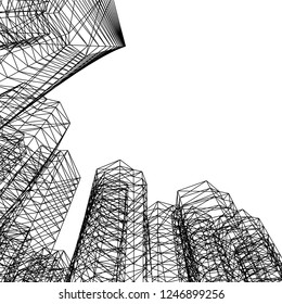 Modern architecture 3d