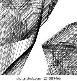 Modern architecture 3d