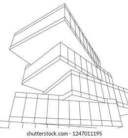 Modern architecture 3d