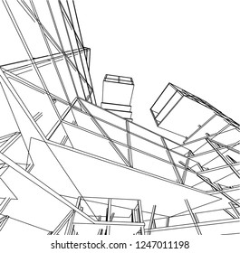 Modern architecture 3d