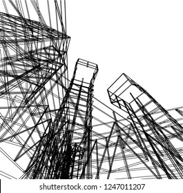 Modern architecture 3d