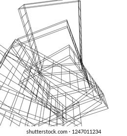 Modern architecture 3d