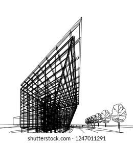 Modern architecture 3d
