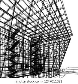 Modern architecture 3d