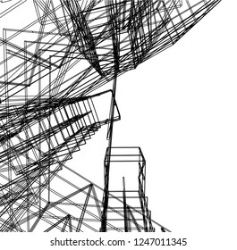 Modern architecture 3d