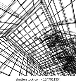 Modern architecture 3d