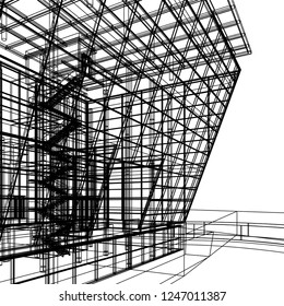 Modern architecture 3d