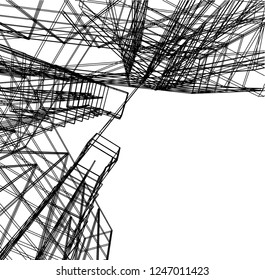 Modern architecture 3d