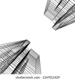 Modern architecture 3d