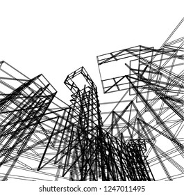 Modern architecture 3d