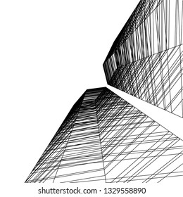 modern architecture 3d