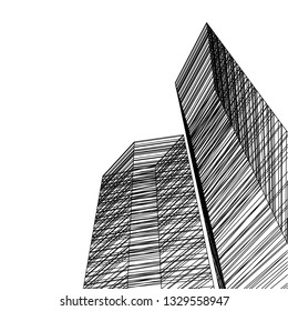 modern architecture 3d