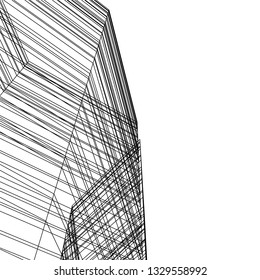 modern architecture 3d