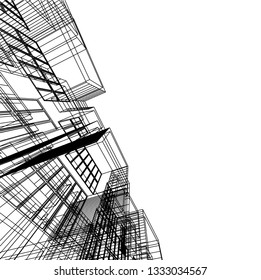Modern architecture 3d