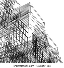 Modern architecture 3d