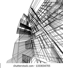 Modern architecture 3d
