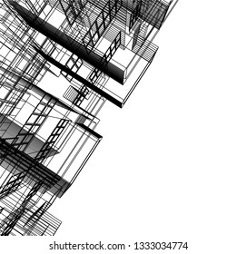 Modern architecture 3d