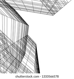 Modern architecture 3d