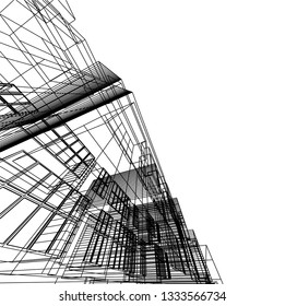 Modern architecture 3d