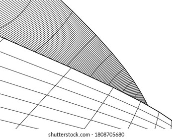 Arquitectura moderna 3d. Construcción de edificios