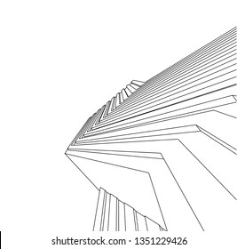 modern architecture 3d vector