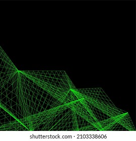 Arquitectura moderna ilustración abstracta de dibujo vectorial