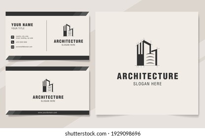 Abstrakte Logo-Vorlage für moderne Architektur 
