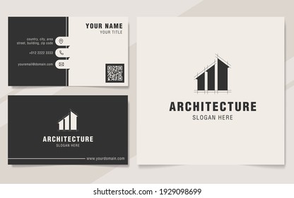 Modern architecture abstract logo template 