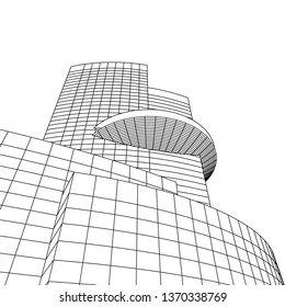 Modern architecture building