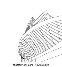 Modern architecture building