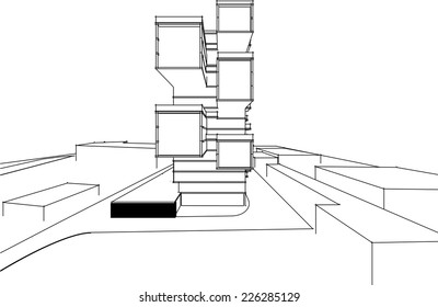 modern architecture building