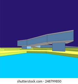 modern architecture building