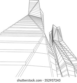modern architecture building 