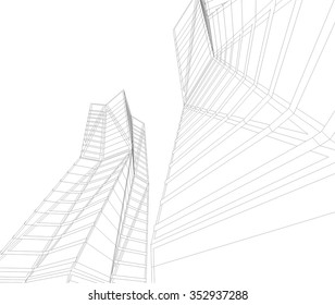 modern architecture building 