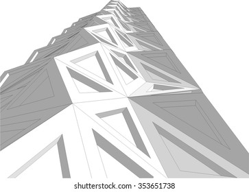 Modern architecture building