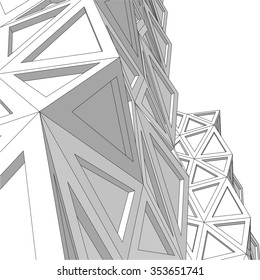 Modern architecture building
