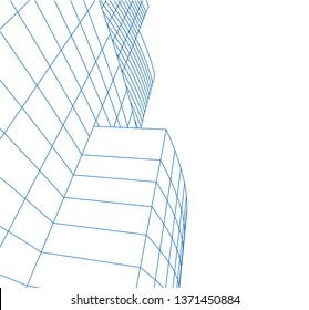 modern architecture building 3d 