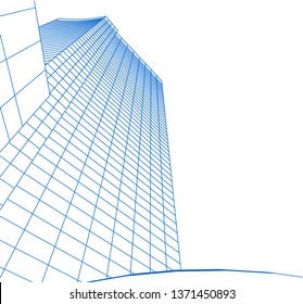 modern architecture building 3d 