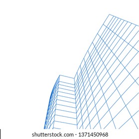 modern architecture building 3d 