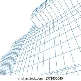 modern architecture building 3d 