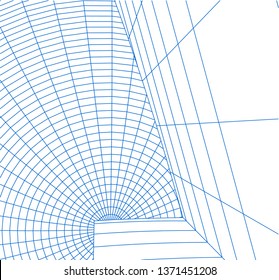 modern architecture building 3d 