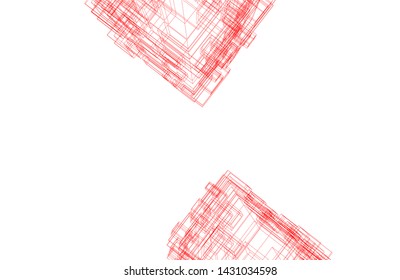 modern architecture building 3d illustration