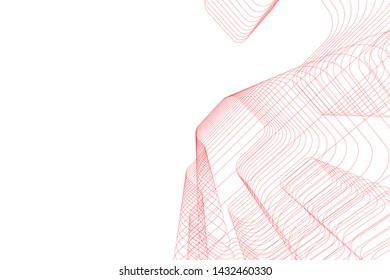 modern architecture building 3d illustration