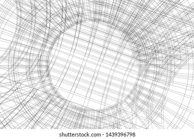 modern architecture building 3d illustration