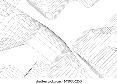 modern architecture building 3d illustration