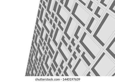 modern architecture building 3d illustration