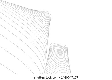 modern architecture building 3d illustration