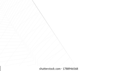 Modern architecture building 3d illustration