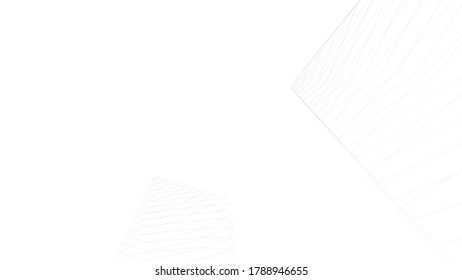 Modern architecture building 3d illustration