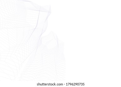 modern architecture building 3d illustration